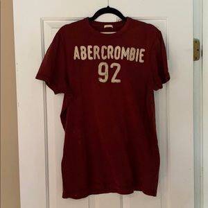 Men’s Abercrombie & Fitch Maroon T-Shirt